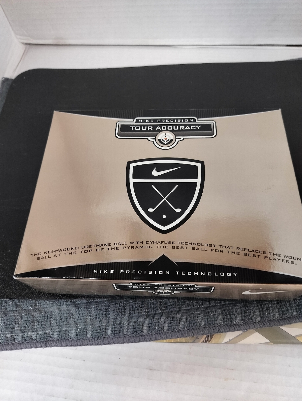 Nike Gold and Black Tour Accuracy Golf Ball Box